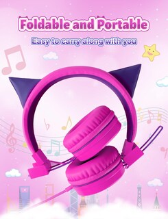 Foto 2 | Auriculares Simjar Cat Ear Kids Con Micrófono Y Limitador De Volumen - Venta Internacional.