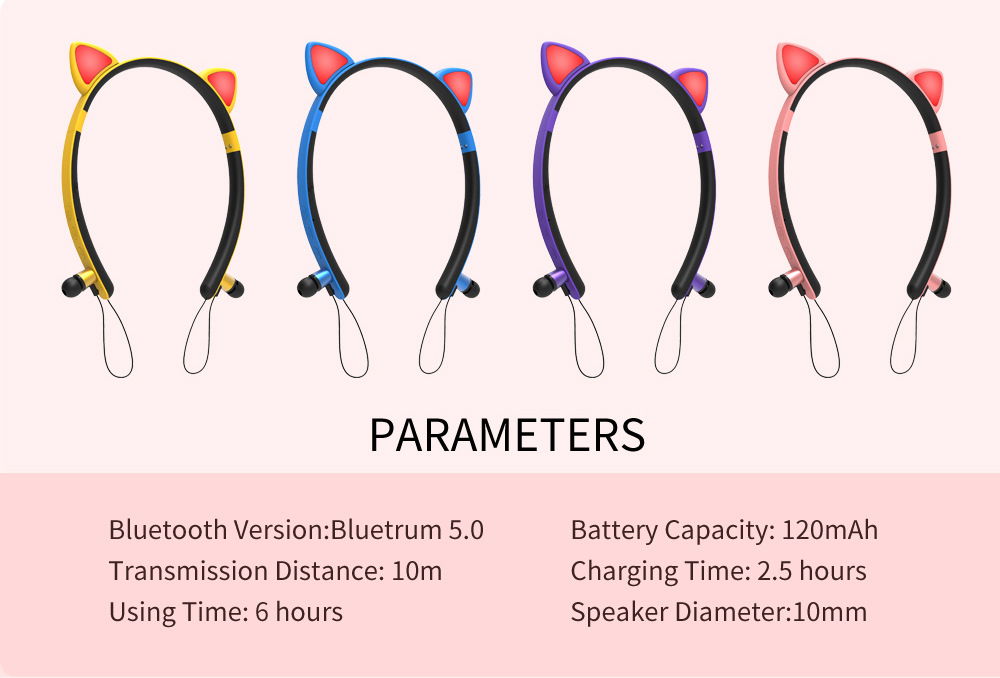Foto 2 pulgar | Auriculares Inalámbricos Bluetooth Smartone Cat Ear Con Micrófono - Venta Internacional.