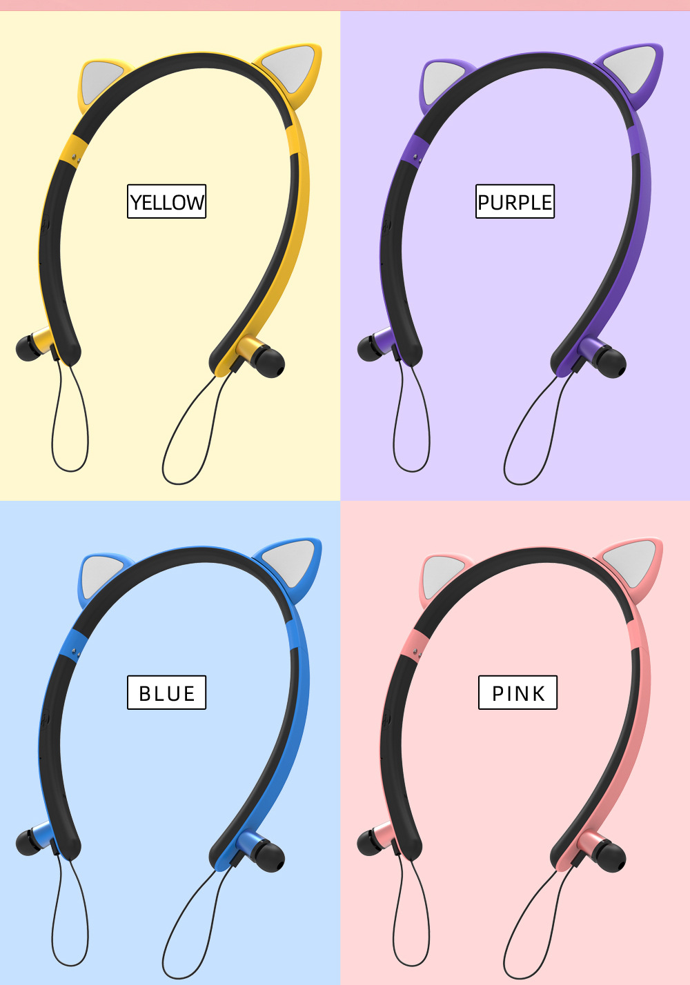 Foto 3 pulgar | Auriculares Inalámbricos Bluetooth Smartone Cat Ear Con Micrófono - Venta Internacional.