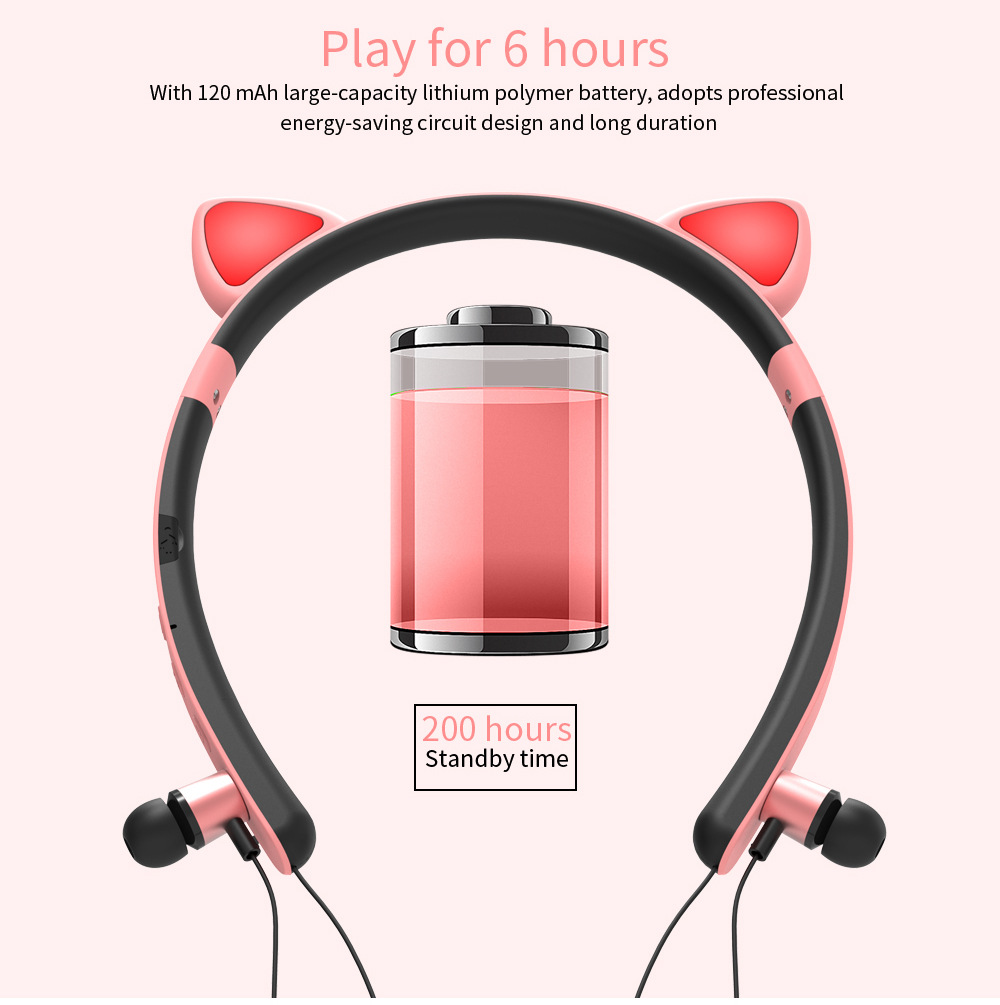 Foto 3 | Auriculares Inalámbricos Bluetooth Smartone Cat Ear Con Micrófono - Venta Internacional.