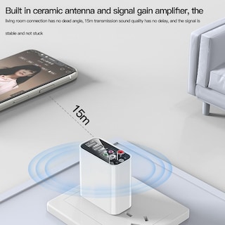 Foto 5 | Adaptador Inalámbrico Para Auriculares Bluetooth 5.0 Vaorlo Eu White - Venta Internacional.
