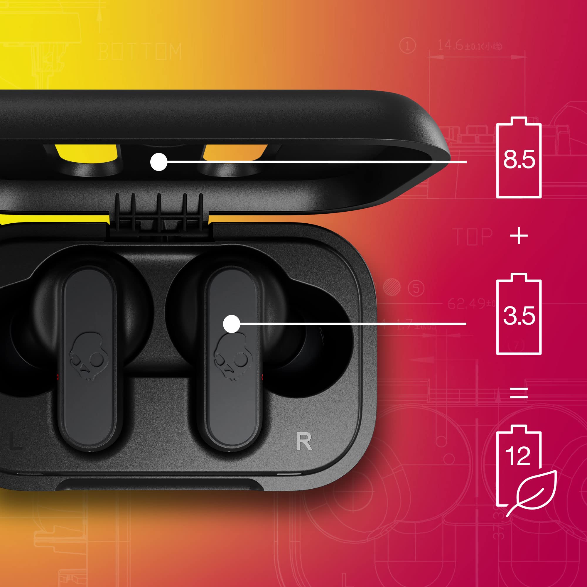 Foto 5 pulgar | Auriculares Inalámbricos Skullcandy Dime 2 Con Batería De 12 Horas, Color Negro - Venta Internacional.