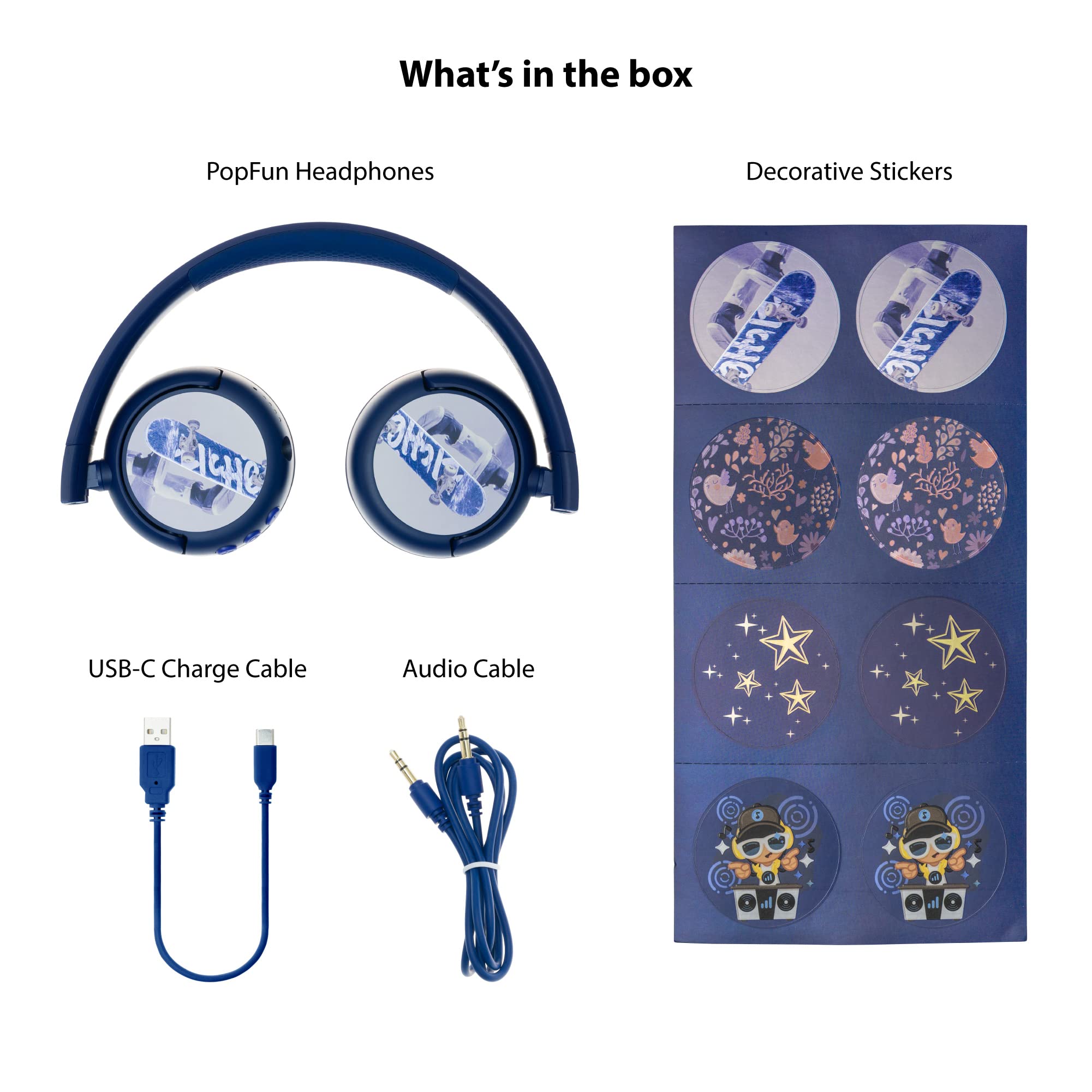 Foto 3 pulgar | Auriculares Supraaurales Inalámbricos Bluetooth Para Niños Buddyphones Pop Fu - Venta Internacional.