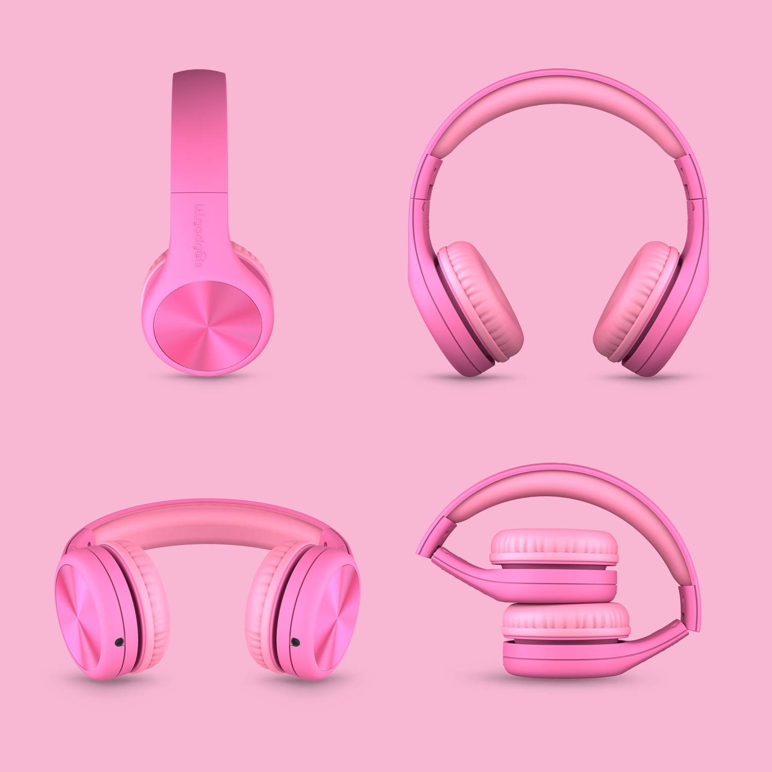 Foto 7 pulgar | Auriculares Lilgadgets Connect+ Pro Kids Con Cable Rosa Y Micrófono - Venta Internacional.