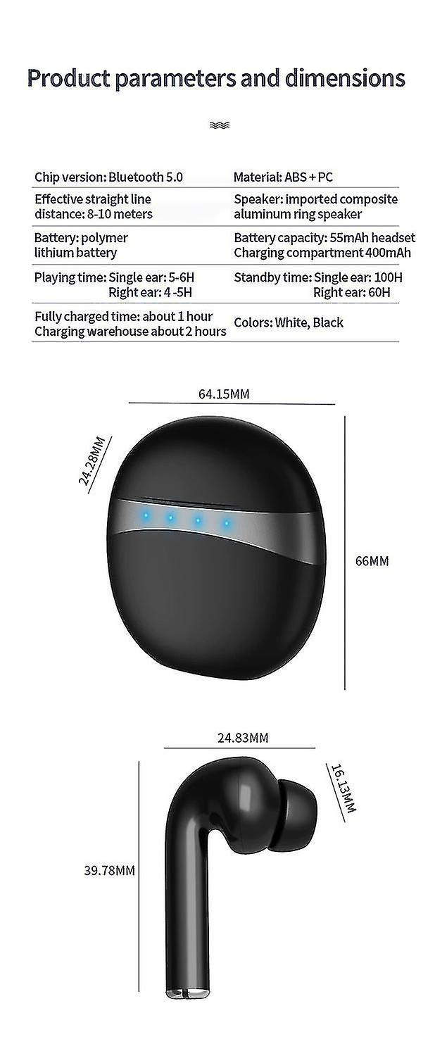 Foto 3 pulgar | Auriculares Inalámbricos Bluetooth V5.0 Estéreo Bass - Venta Internacional.