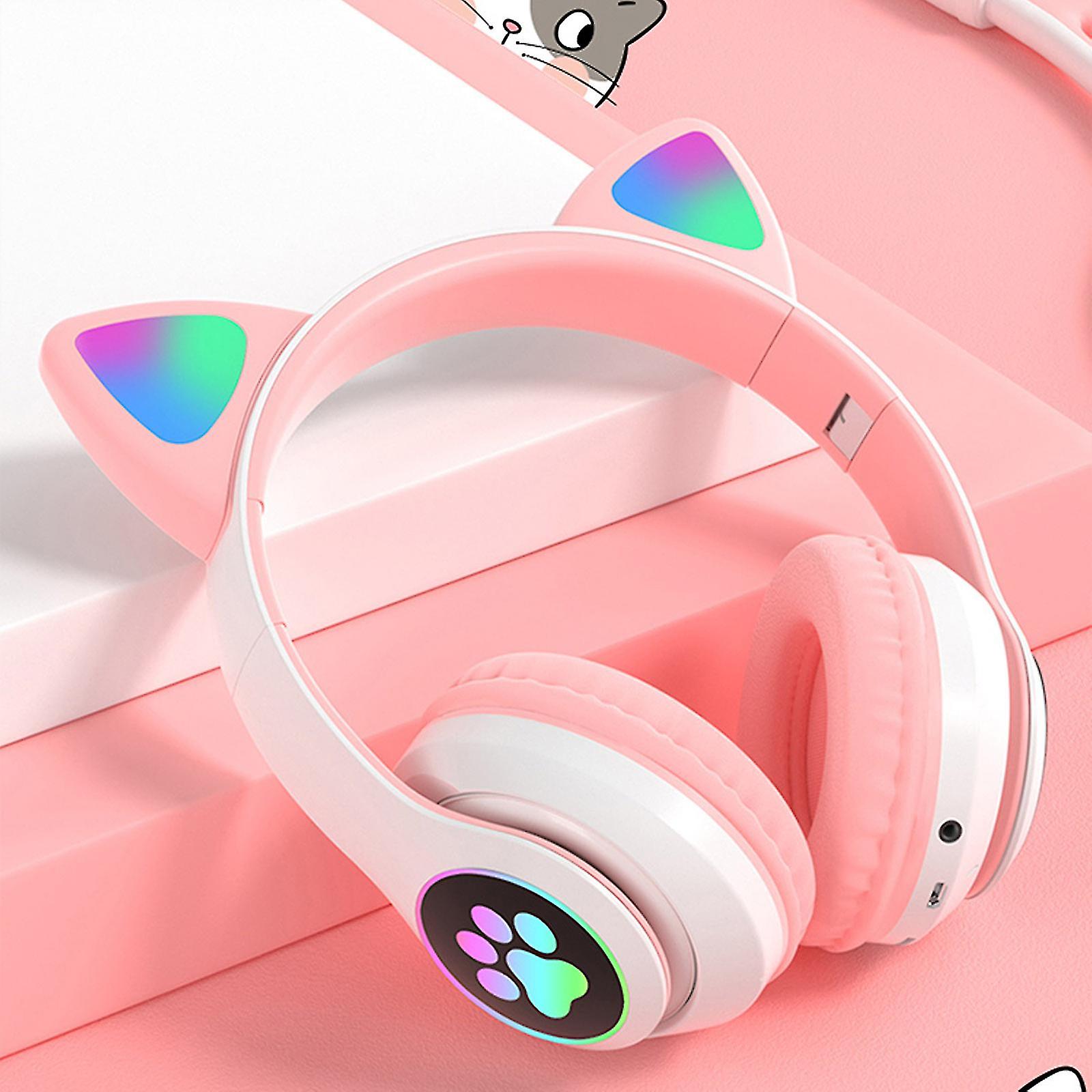 Foto 2 | Auriculares Inalámbricos Bluetooth Auriculares Tipo Oreja De Gato Con Led - Venta Internacional.