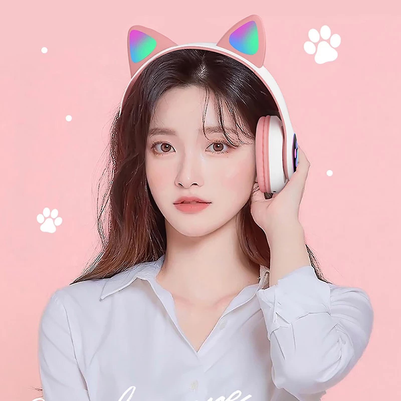 Foto 4 pulgar | Auriculares Inalámbricos Bluetooth Auriculares Tipo Oreja De Gato Con Led - Venta Internacional.