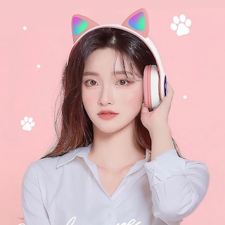 Foto 3 | Auriculares Inalámbricos Bluetooth Auriculares Tipo Oreja De Gato Con Led - Venta Internacional.