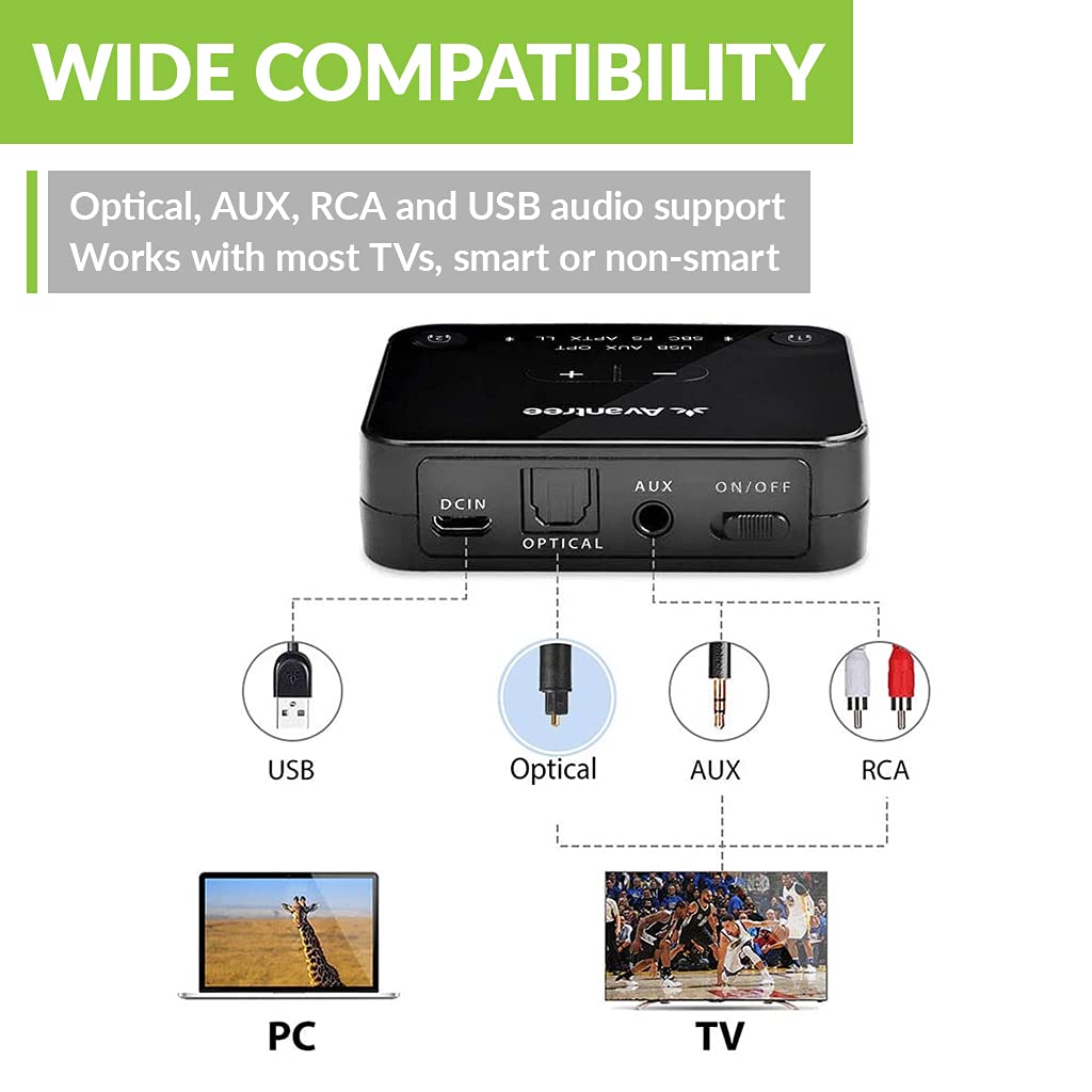 Foto 3 pulgar | Auriculares Inalámbricos Avantree Ht4189 Para Tv Con Transmisor - Venta Internacional.