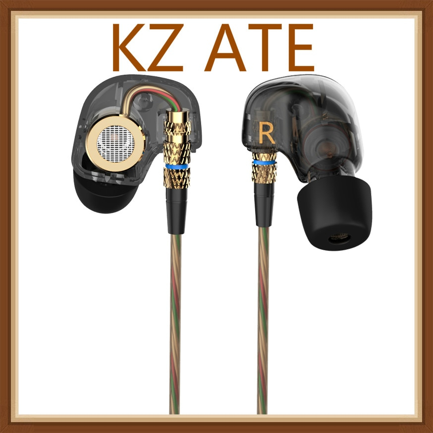 Foto 1 | Auriculares Kinera Kz Ate Con Cable De 3,5 Mm Con Micrófono, Color Negro - Venta Internacional.