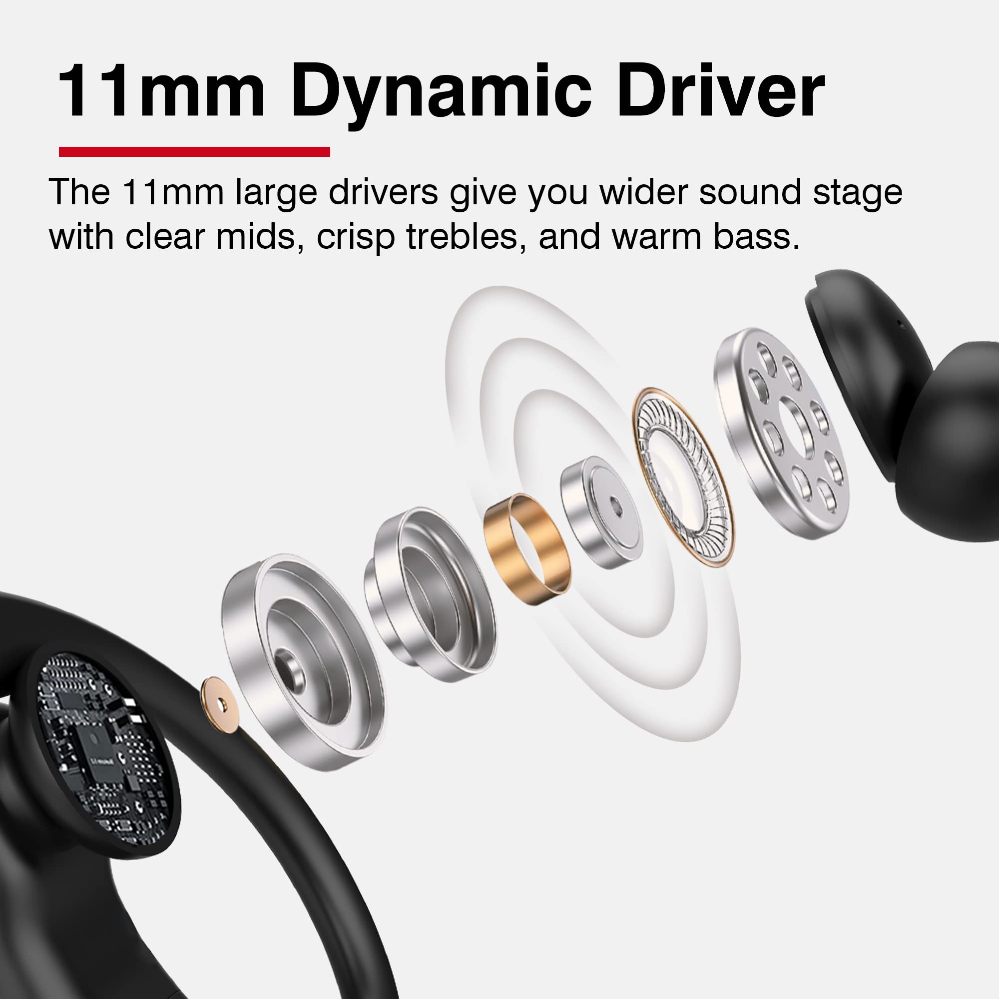 Foto 3 pulgar | Auriculares Deportivos Inalámbricos Tranya X2 Bluetooth 5.3 Ipx5 12h Pla - Venta Internacional.