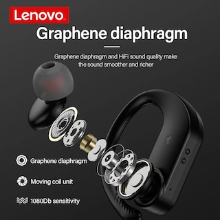 Foto 3 | Auriculares Bluetooth Lenovo Lp7 Tws Inalámbricos Deportivos Negros - Venta Internacional.