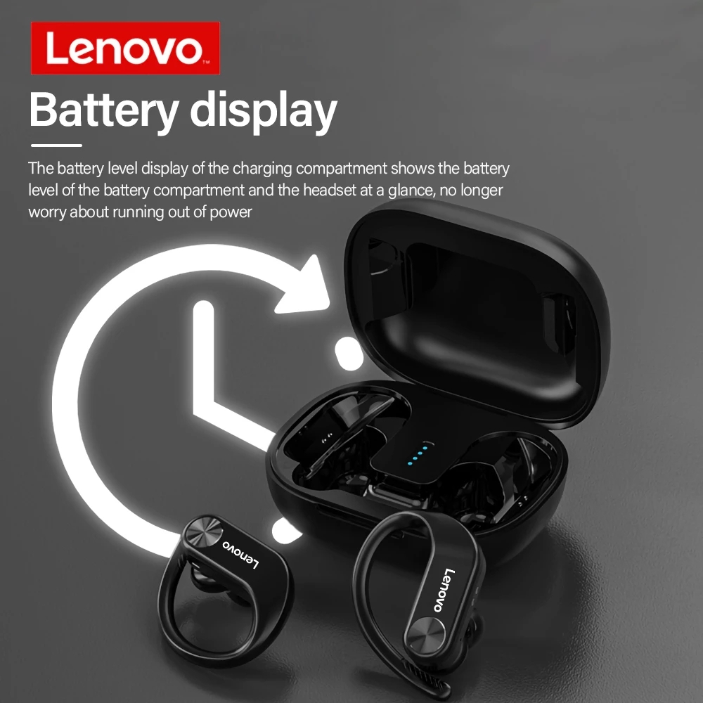 Foto 5 pulgar | Auriculares Bluetooth Lenovo Lp7 Tws Inalámbricos Deportivos Negros - Venta Internacional.