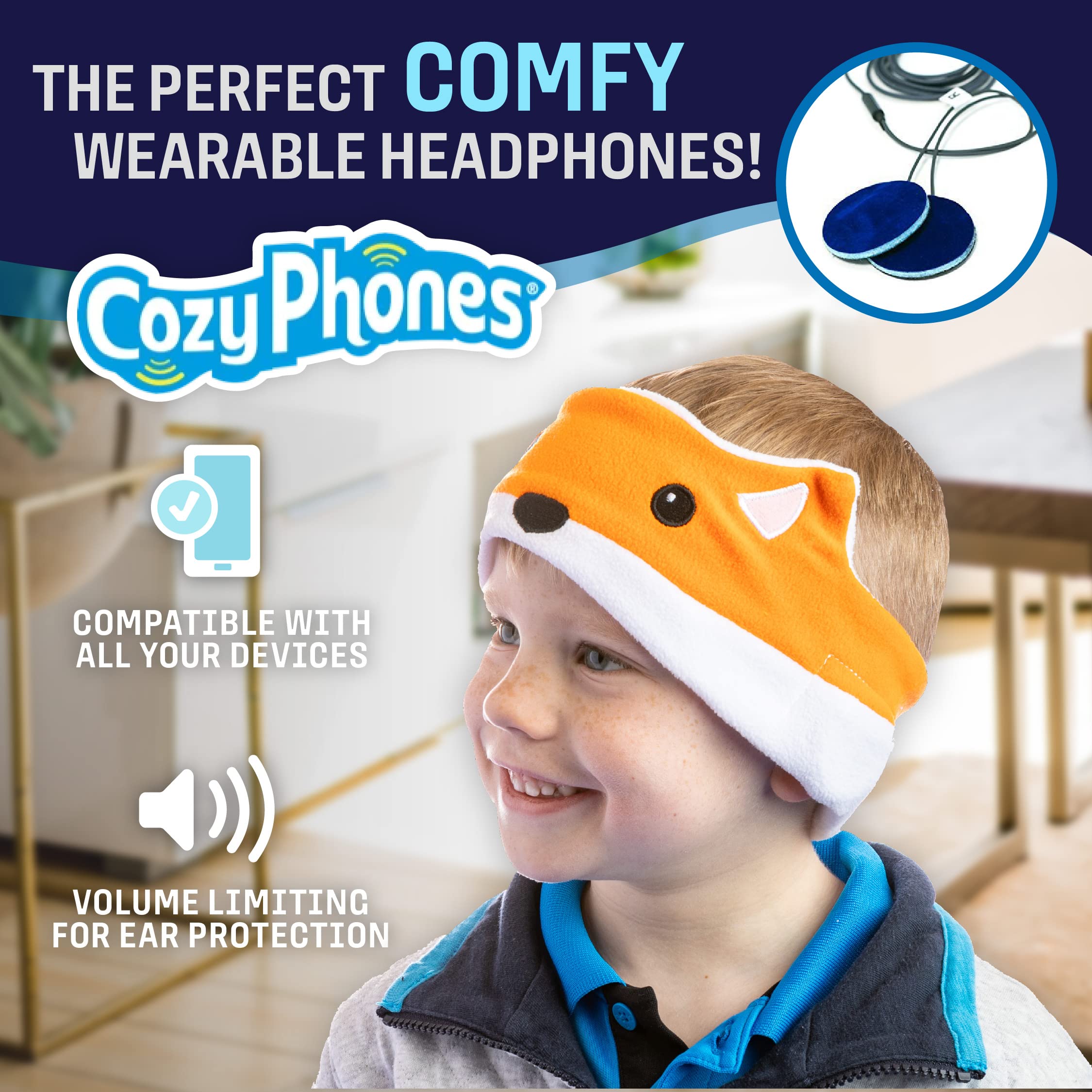 Foto 3 pulgar | Auriculares Cozyphones Kids Volume Limited Con Altavoces Delgados - Venta Internacional.