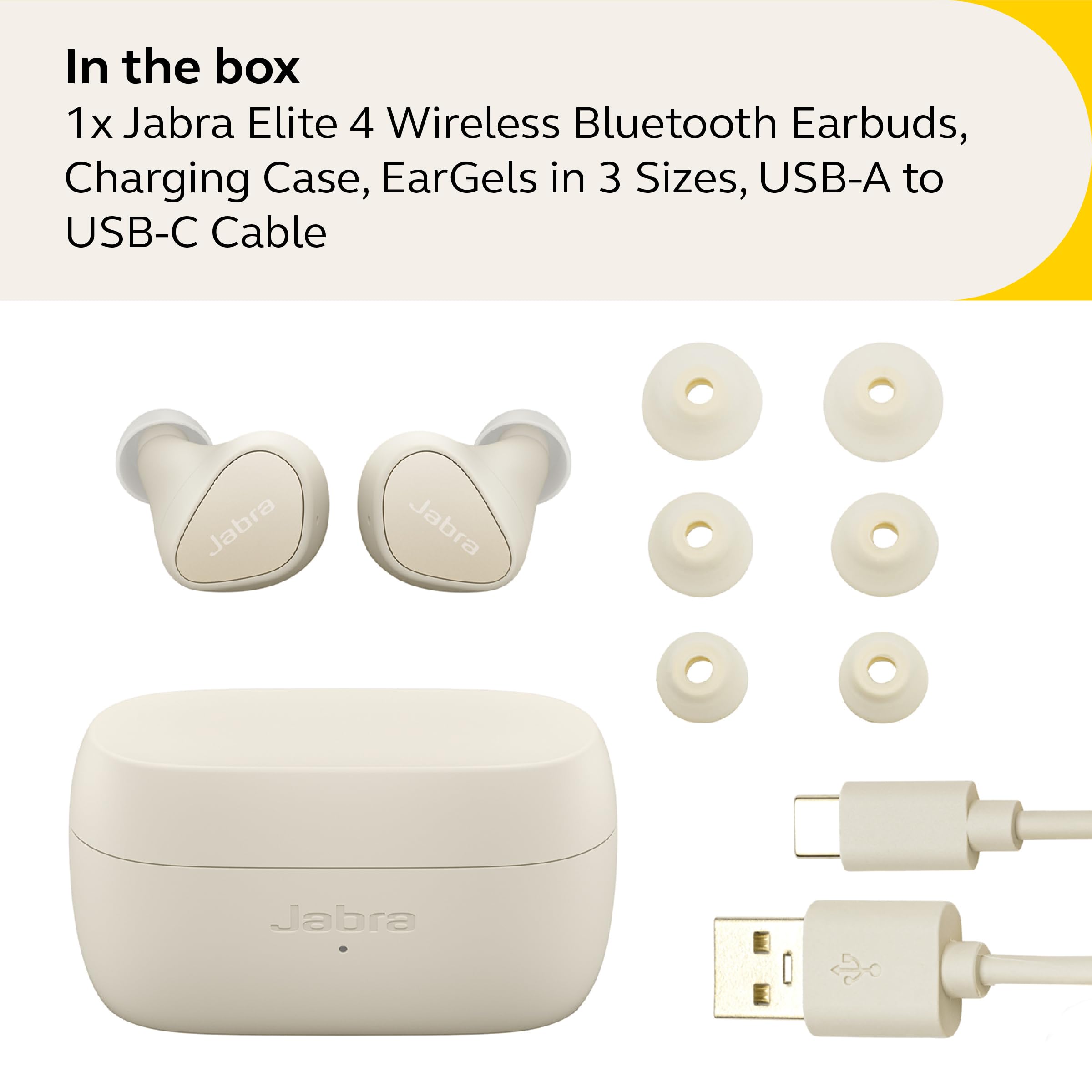 Foto 6 pulgar | Auriculares True Wireless Jabra Elite 4 Con Cancelación Activa De Ruido - Venta Internacional.