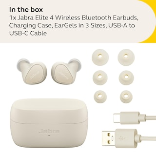 Foto 5 | Auriculares True Wireless Jabra Elite 4 Con Cancelación Activa De Ruido - Venta Internacional.