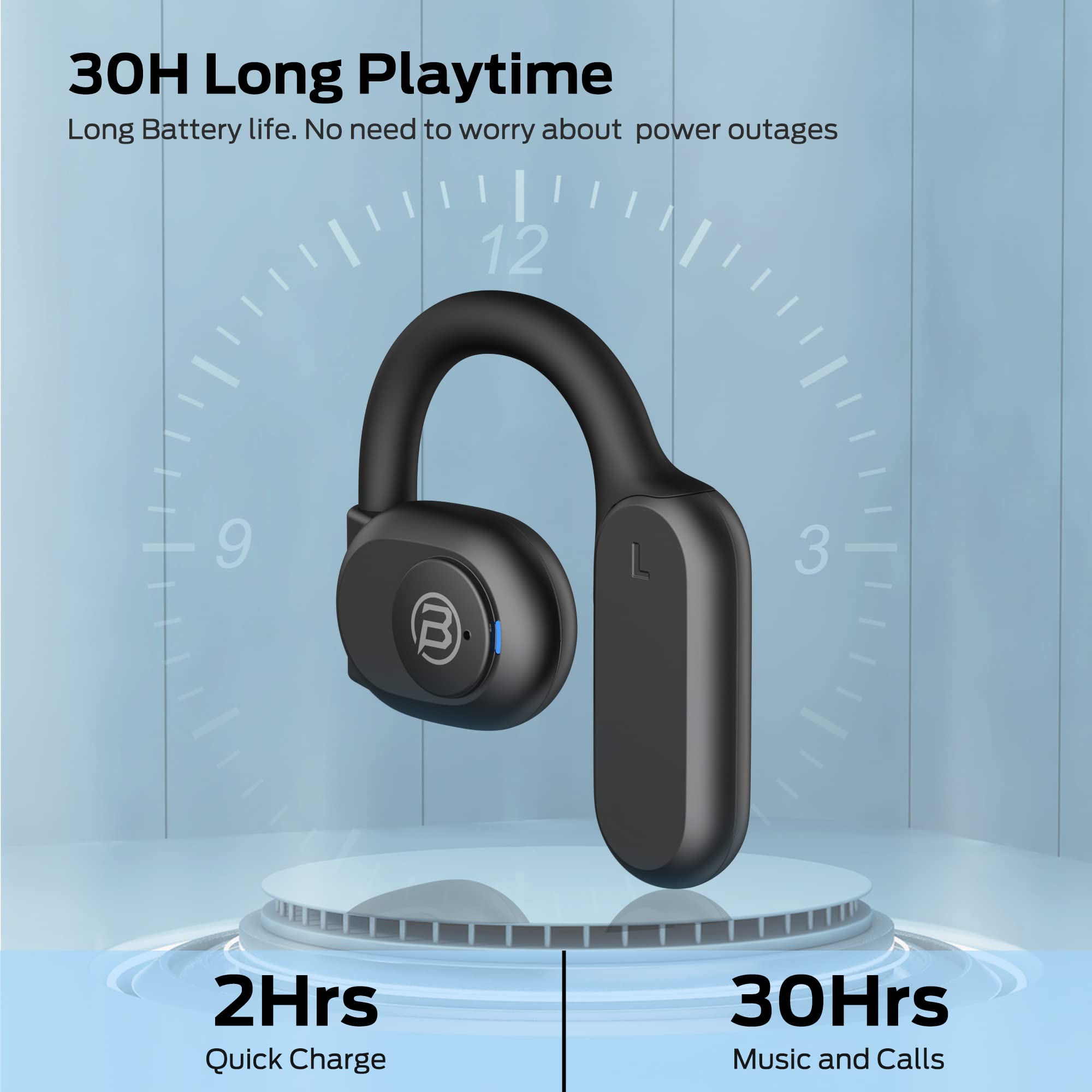 Foto 6 pulgar | Auriculares De Oído Abierto Bugani Inalámbricos Bluetooth 5.3 30h - Venta Internacional.