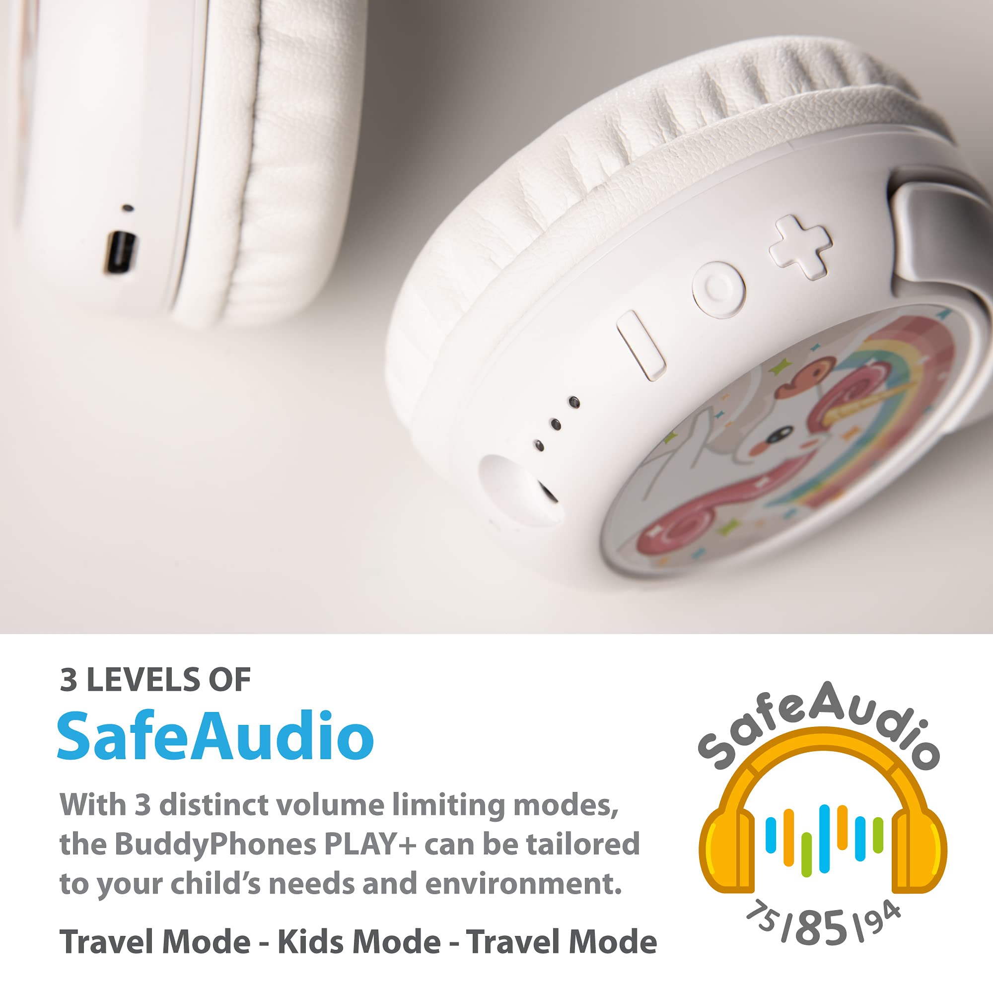 Foto 4 | Auriculares Inalámbricos Buddyphones Play+ Bluetooth Para Niños Deepblu - Venta Internacional.