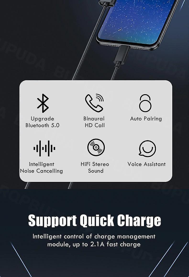 Foto 5 pulgar | Auriculares Bluetooth Con Control Táctil, Batería De 6000 Mah - Venta Internacional.
