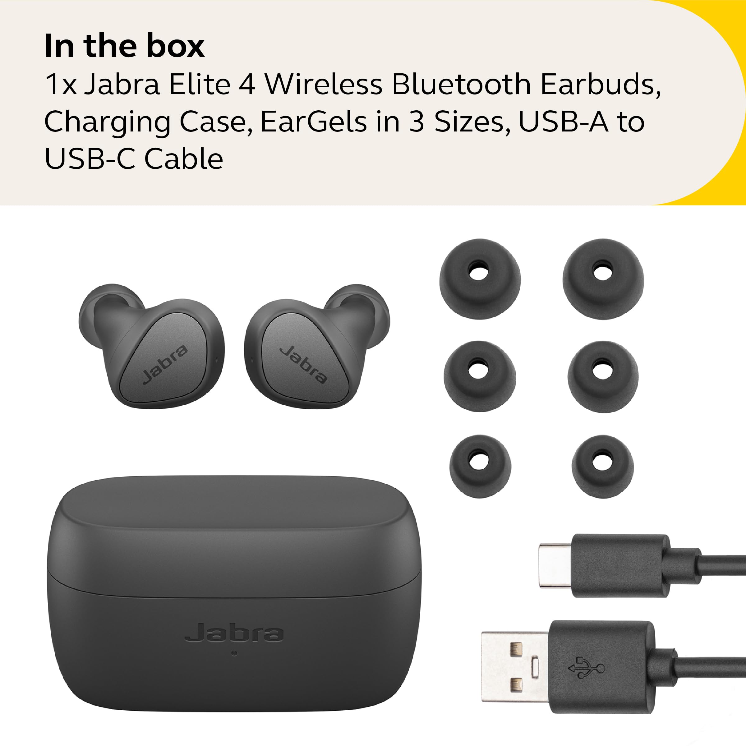 Foto 6 pulgar | Auriculares True Wireless Jabra Elite 4 Con Cancelación Activa De Ruido - Venta Internacional.
