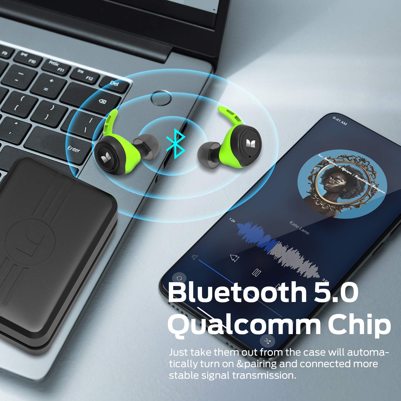 Foto 7 pulgar | Auriculares Inalámbricos Monster Champion Bluetooth 5.0 Ipx8 Waterpr - Venta Internacional.
