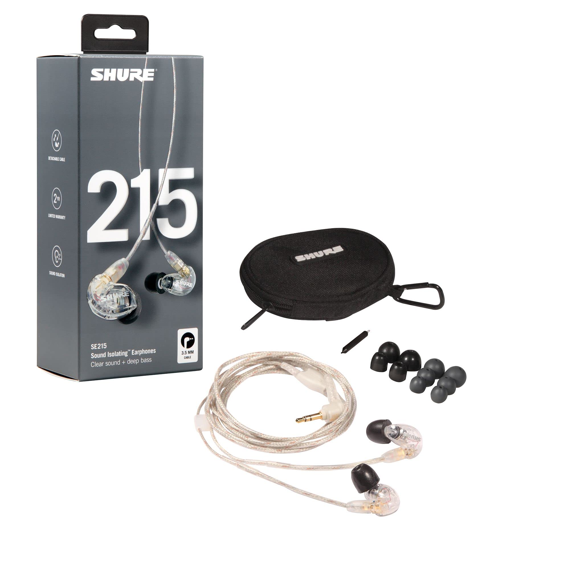 Foto 3 pulgar | Auriculares Con Cable Shure Se215 Pro Con Aislamiento De Sonido Y Funda De Transporte - Venta Internacional.