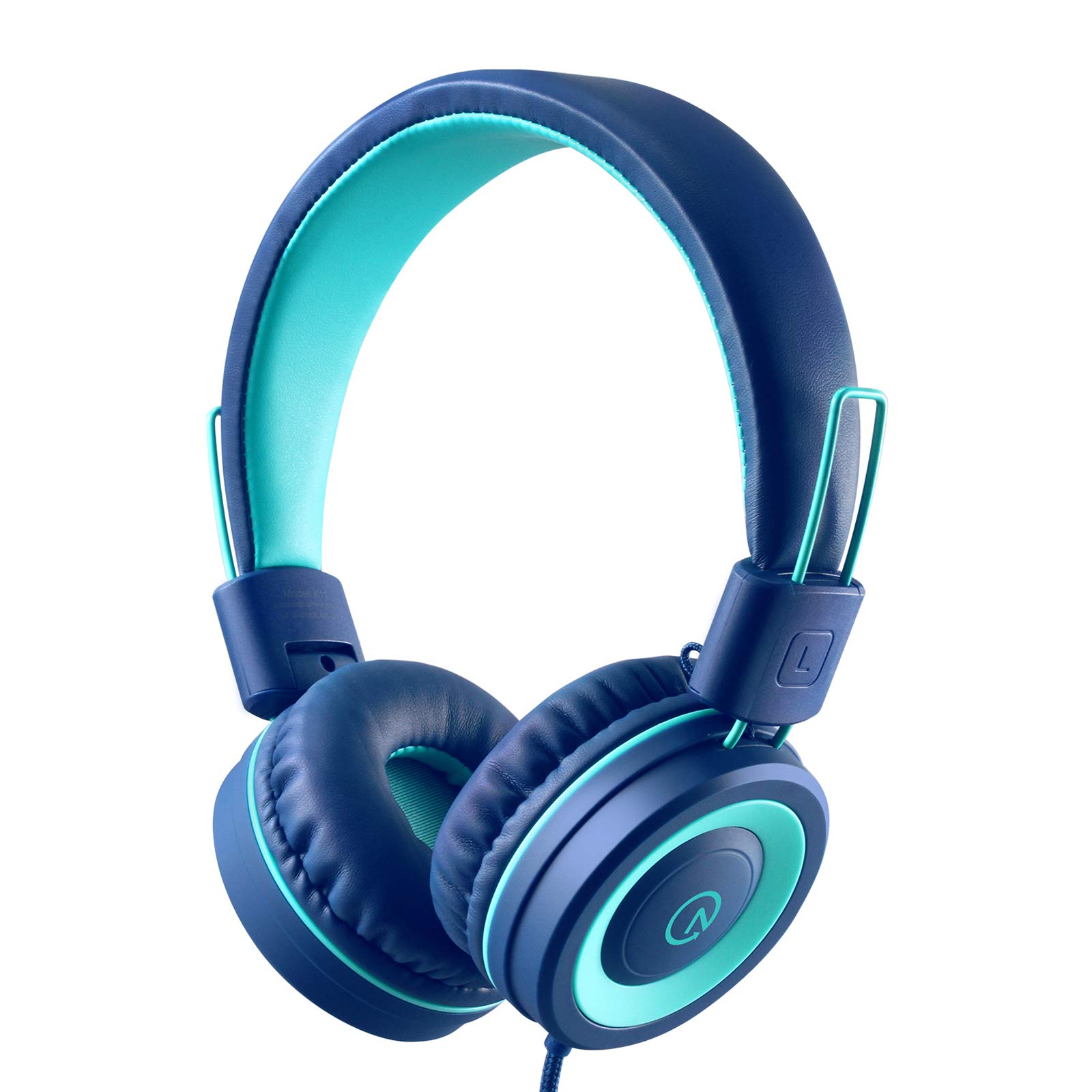 Auriculares Noot Products K11 Estéreo Plegables Para Niños, Azul Marino Y Verde Azulado - Venta Internacional.