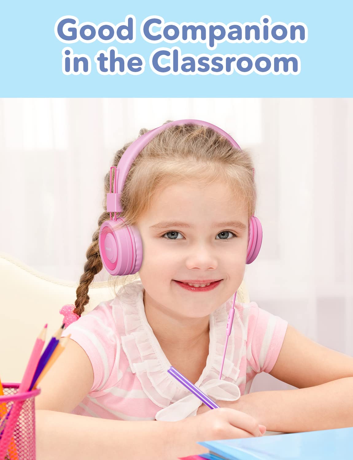 Foto 4 pulgar | Auriculares Simjar Kids Con Limitador De Volumen De Micrófono 85/94 Db  - Venta Internacional.