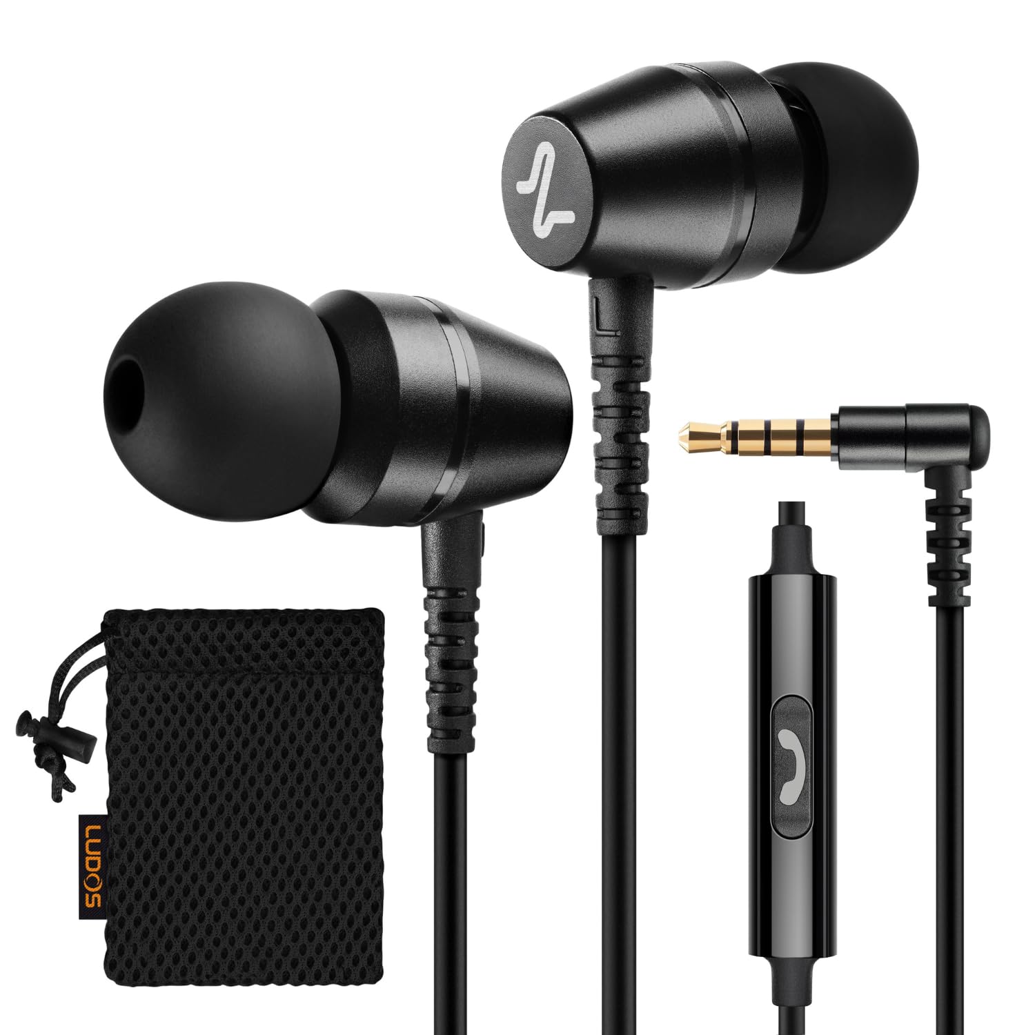 Auriculares Intraurales Ludos Omnitone con Cable y Micrófono de 3,5 mm - Venta Internacional