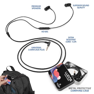 Foto 2 | Auriculares Intraurales Ludos Omnitone con Cable y Micrófono de 3,5 mm - Venta Internacional