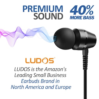 Foto 7 | Auriculares Intraurales Ludos Omnitone con Cable y Micrófono de 3,5 mm - Venta Internacional