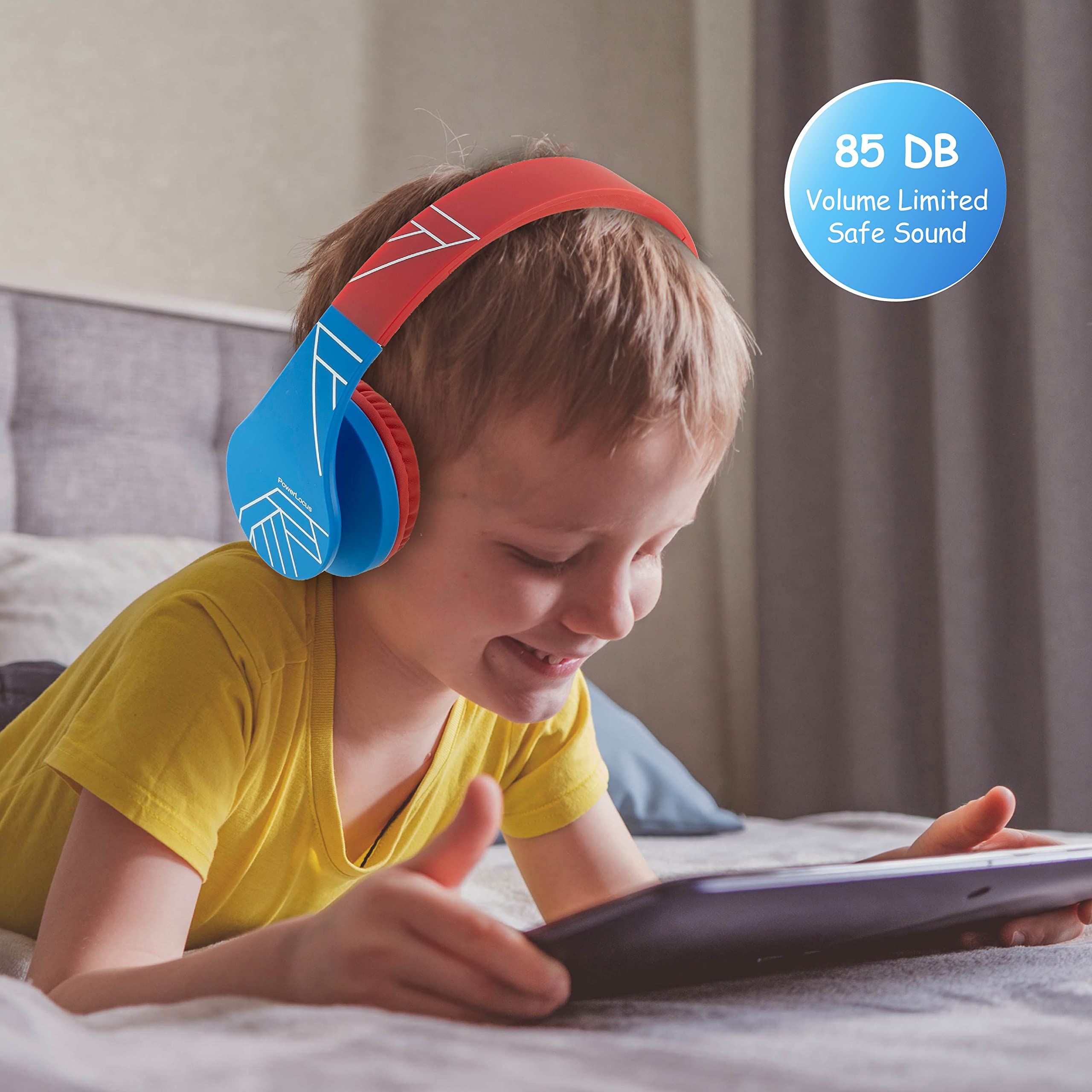 Foto 4 pulgar | Auriculares Bluetooth Powerlocus Para Niños Con Micrófono 85db - Venta Internacional.