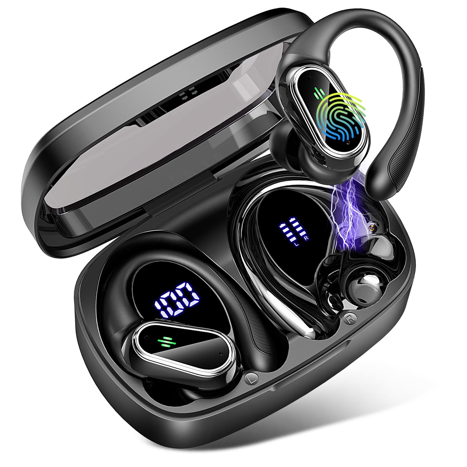 Auriculares Inalámbricos, Deportivos Bluetooth 5.3 Con Ganchos Para La Oreja, Auriculares Intraurale - Venta Interna