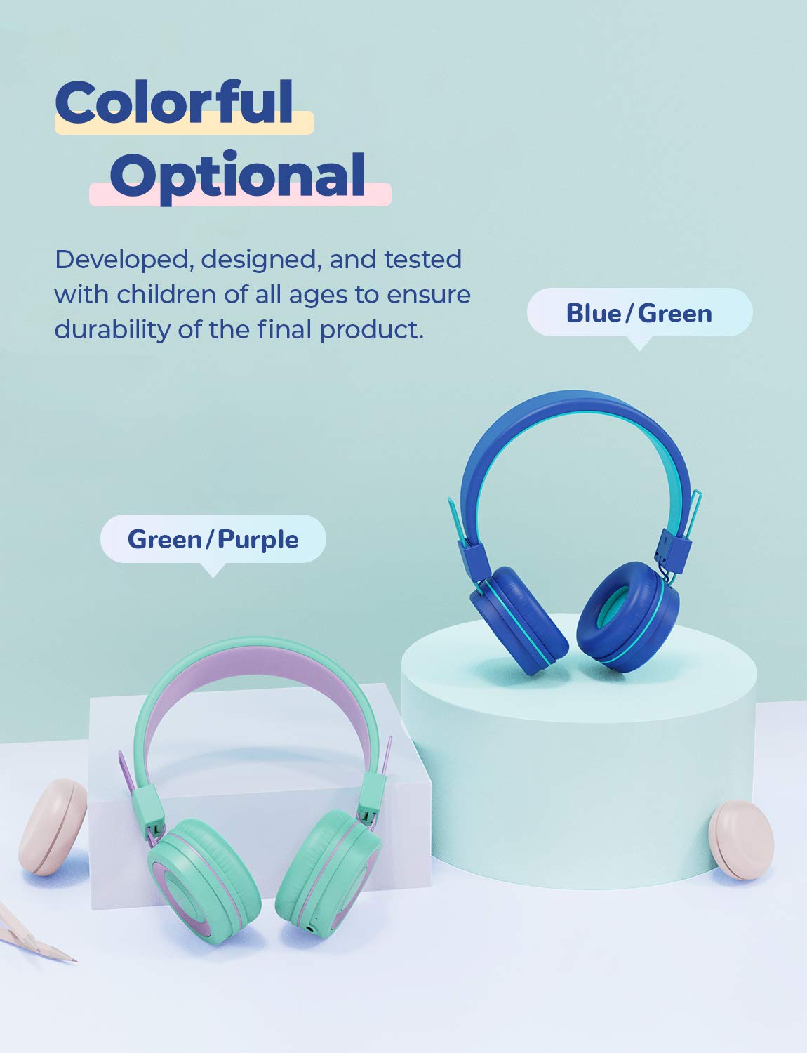 Foto 8 pulgar | Auriculares Inalámbricos Iclever Bth02 Para Niños Con Control De Volumen Por Micrófono - Venta Internacional.