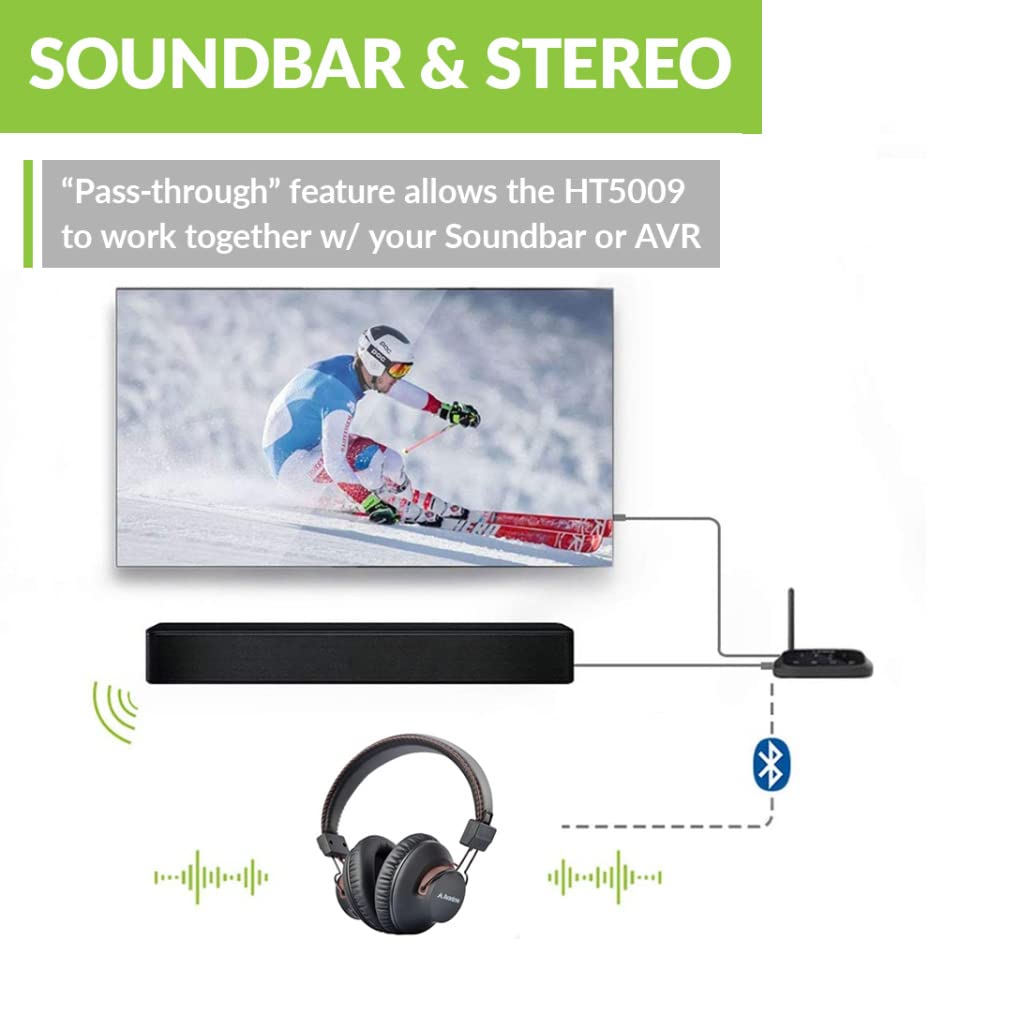 Foto 3 pulgar | Auriculares Inalámbricos Bluetooth Avantree Ht5009 40hrs Tv - Venta Internacional.