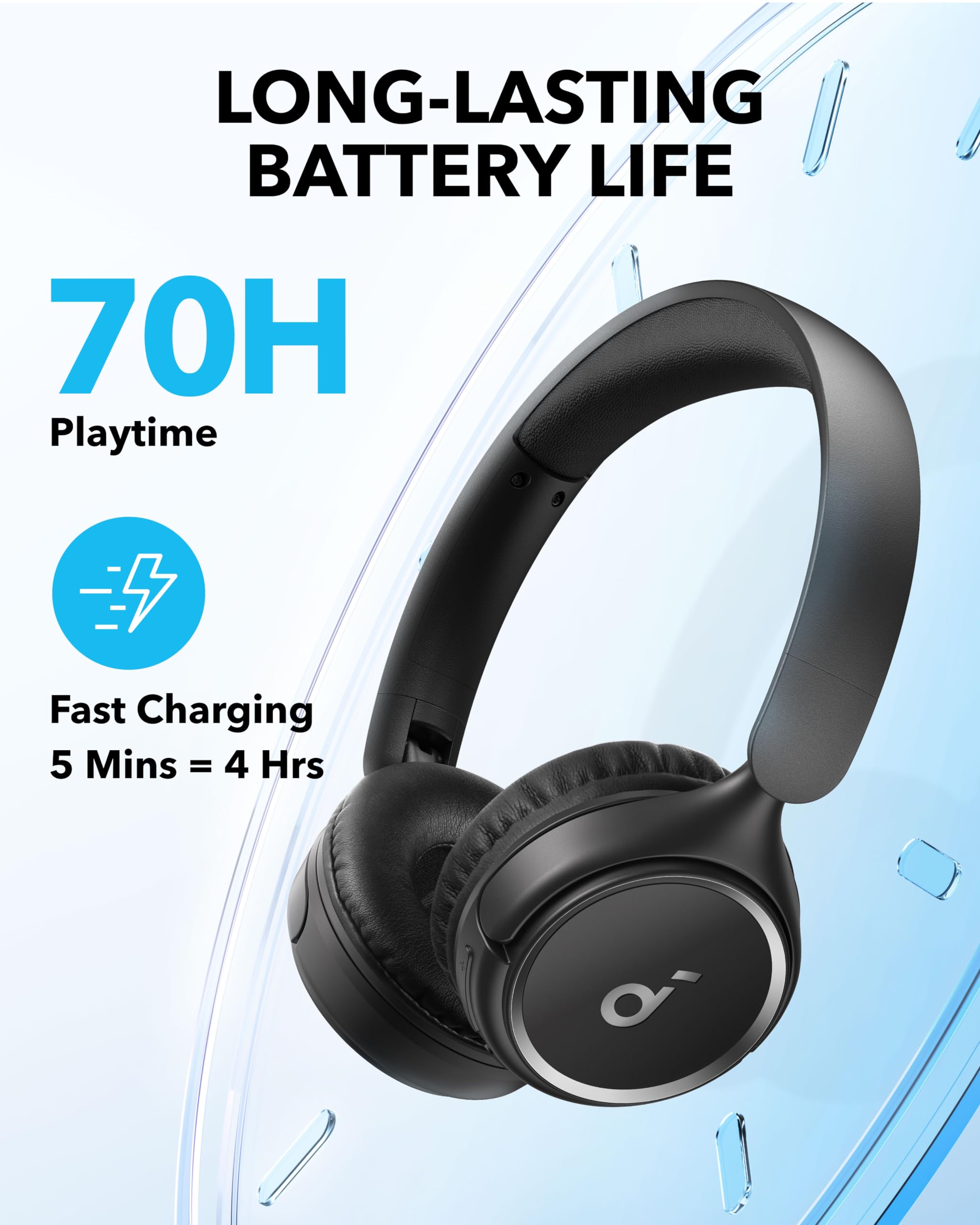 Foto 3 | Auriculares Supraaurales Inalámbricos Soundcore H30i 70h Playtime - Venta Internacional