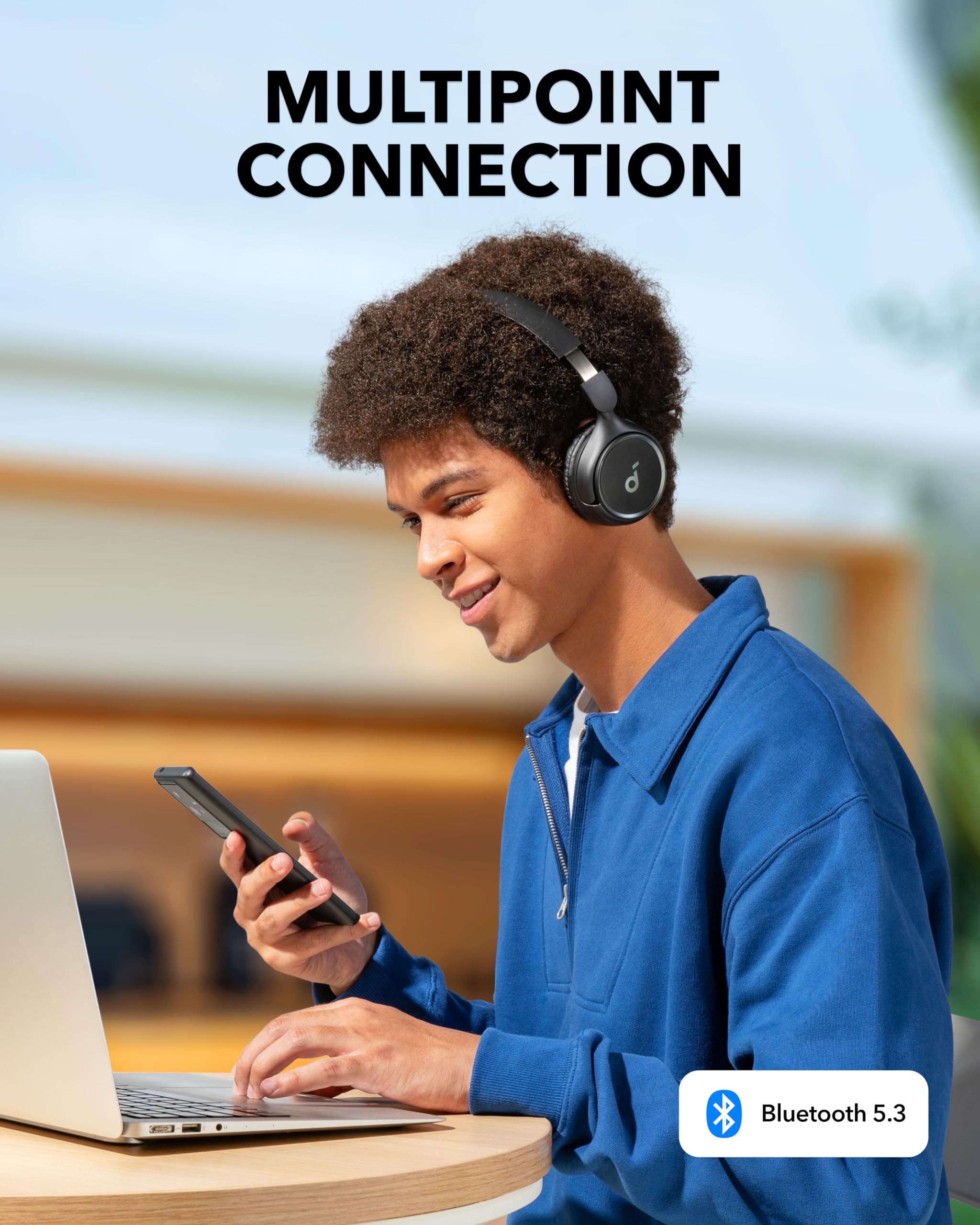 Foto 6 pulgar | Auriculares Supraaurales Inalámbricos Soundcore H30i 70h Playtime - Venta Internacional
