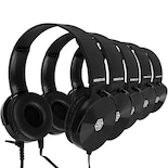 Auriculares Sonitum Classroom Paquete De 10 Unidades Supraaurales Para Estudiantes Color Negro - Venta Internacional