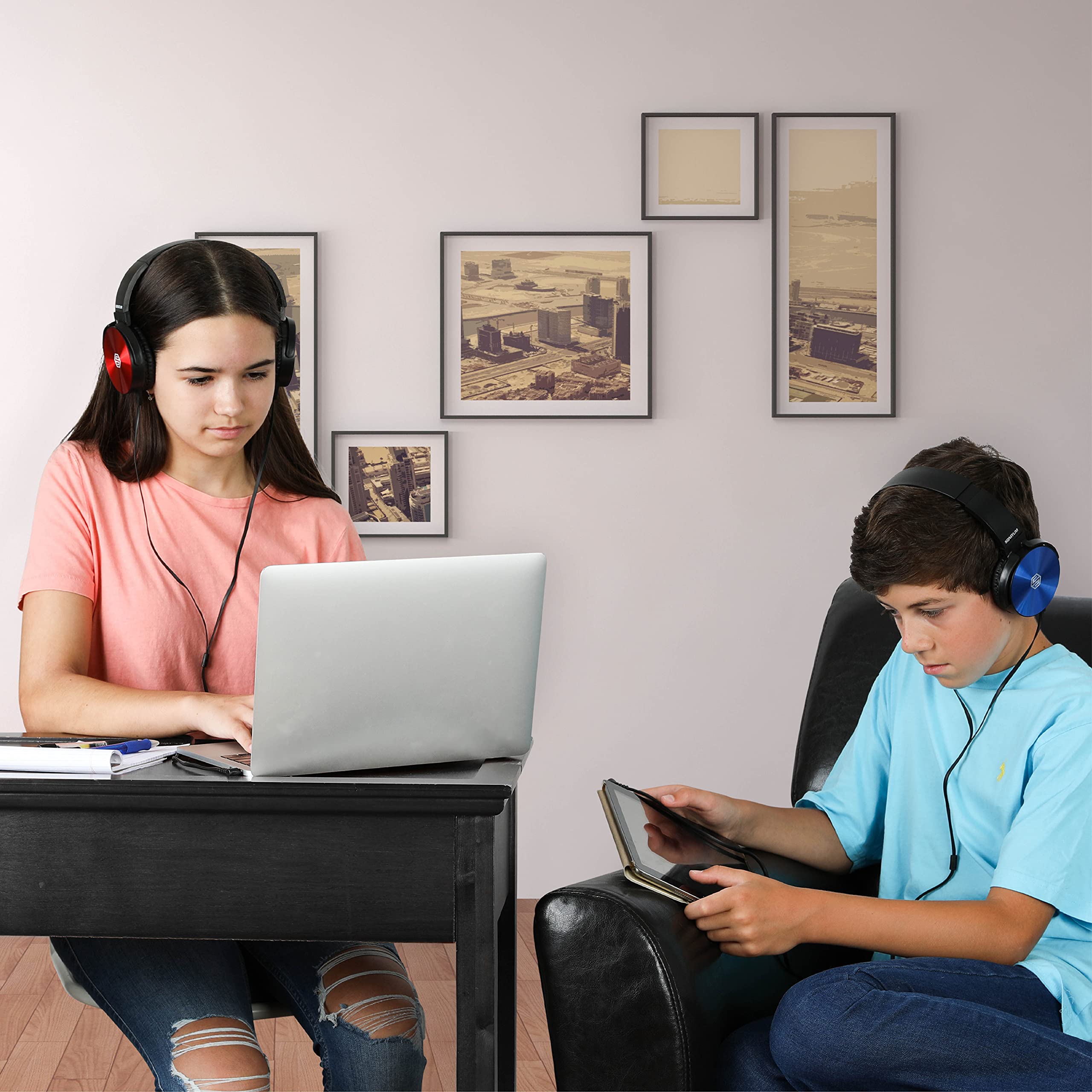 Foto 4 pulgar | Auriculares Sonitum Classroom Paquete De 10 Unidades Supraaurales Para Estudiantes Color Negro - Venta Internacional