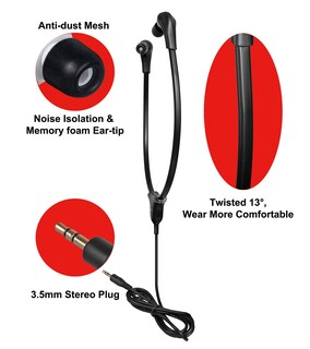 Foto 2 | Auriculares para Estetoscopio Simolio con Cable Aislantes D - Venta Internacional