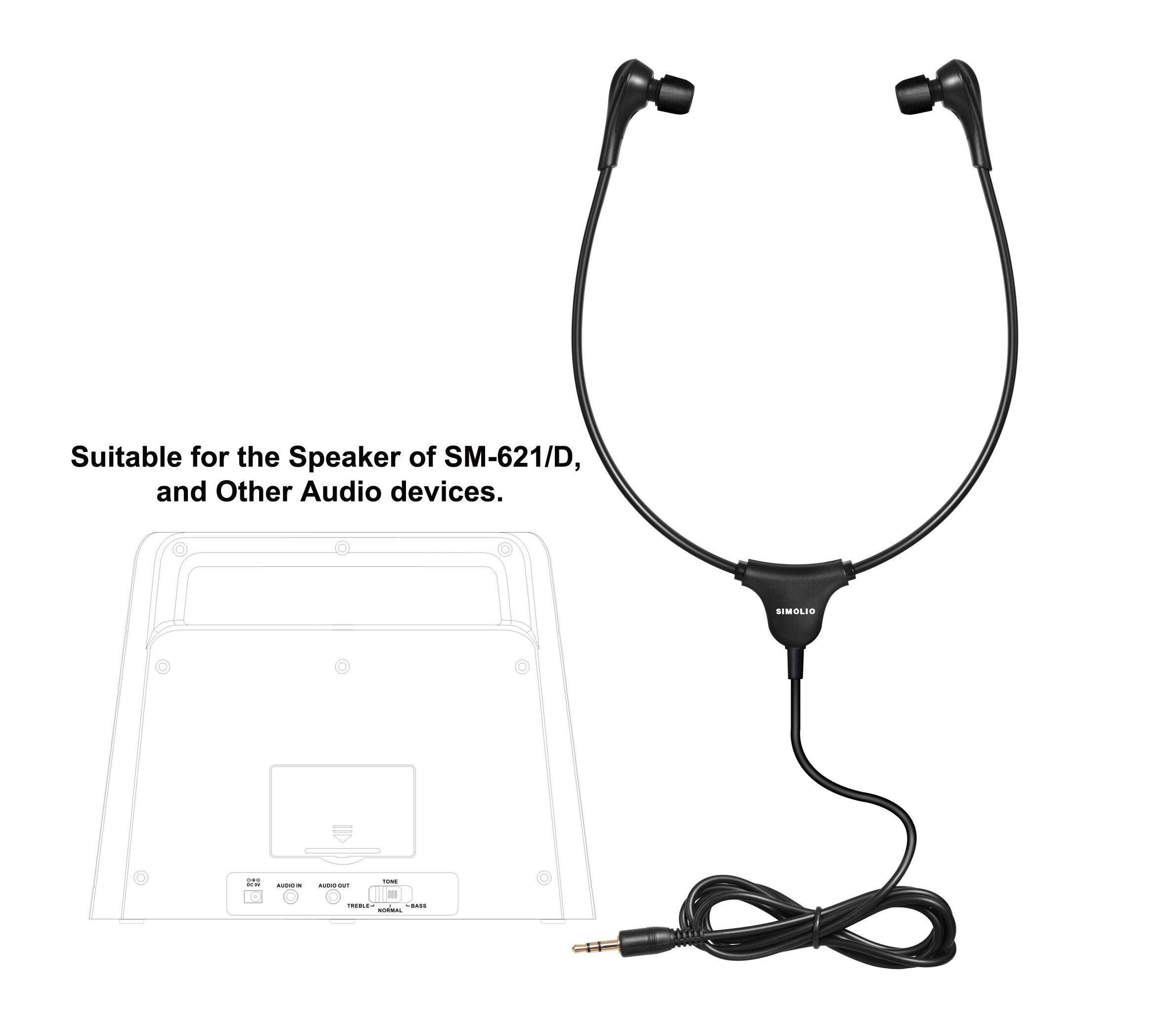 Foto 4 pulgar | Auriculares para Estetoscopio Simolio con Cable Aislantes D - Venta Internacional