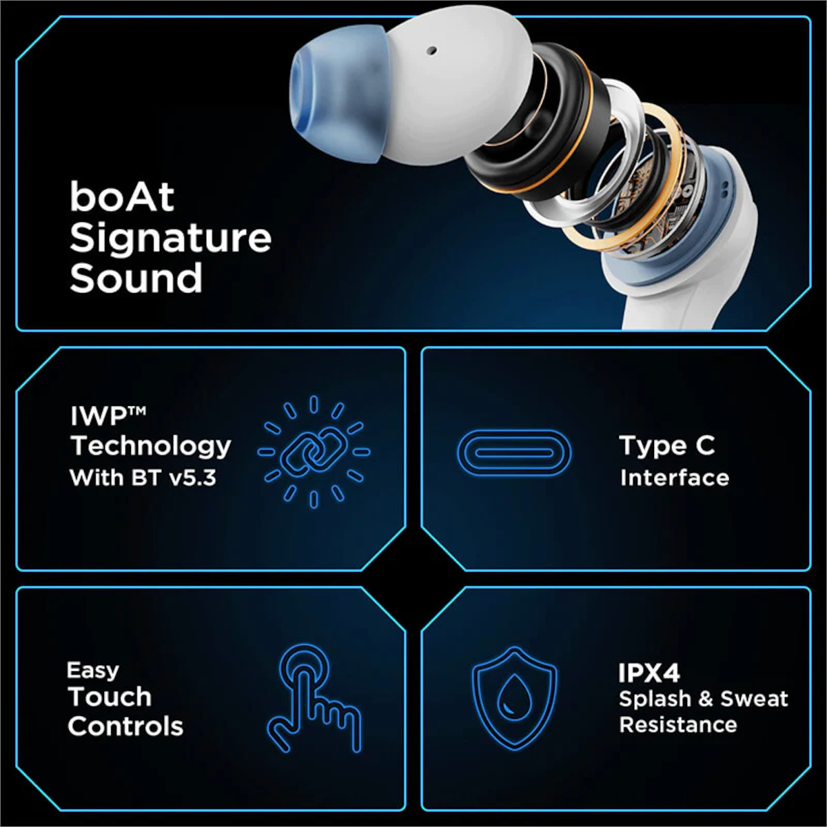 Foto 7 pulgar | Audífonos Gamer Inalámbricos Boat Immortal 131 Latencia 40ms