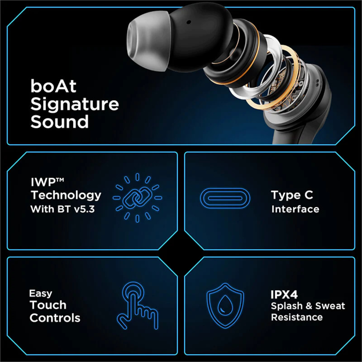 Foto 7 pulgar | Audífonos Gamer Inalámbricos Boat Immortal 131 Latencia 40ms