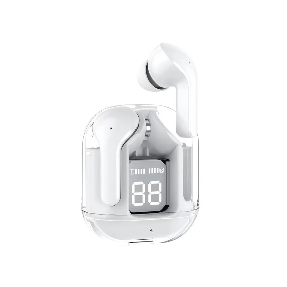 Foto 4 pulgar | Audífonos Inalámbricos D-Bugg Blancos Conexión Bluetooth