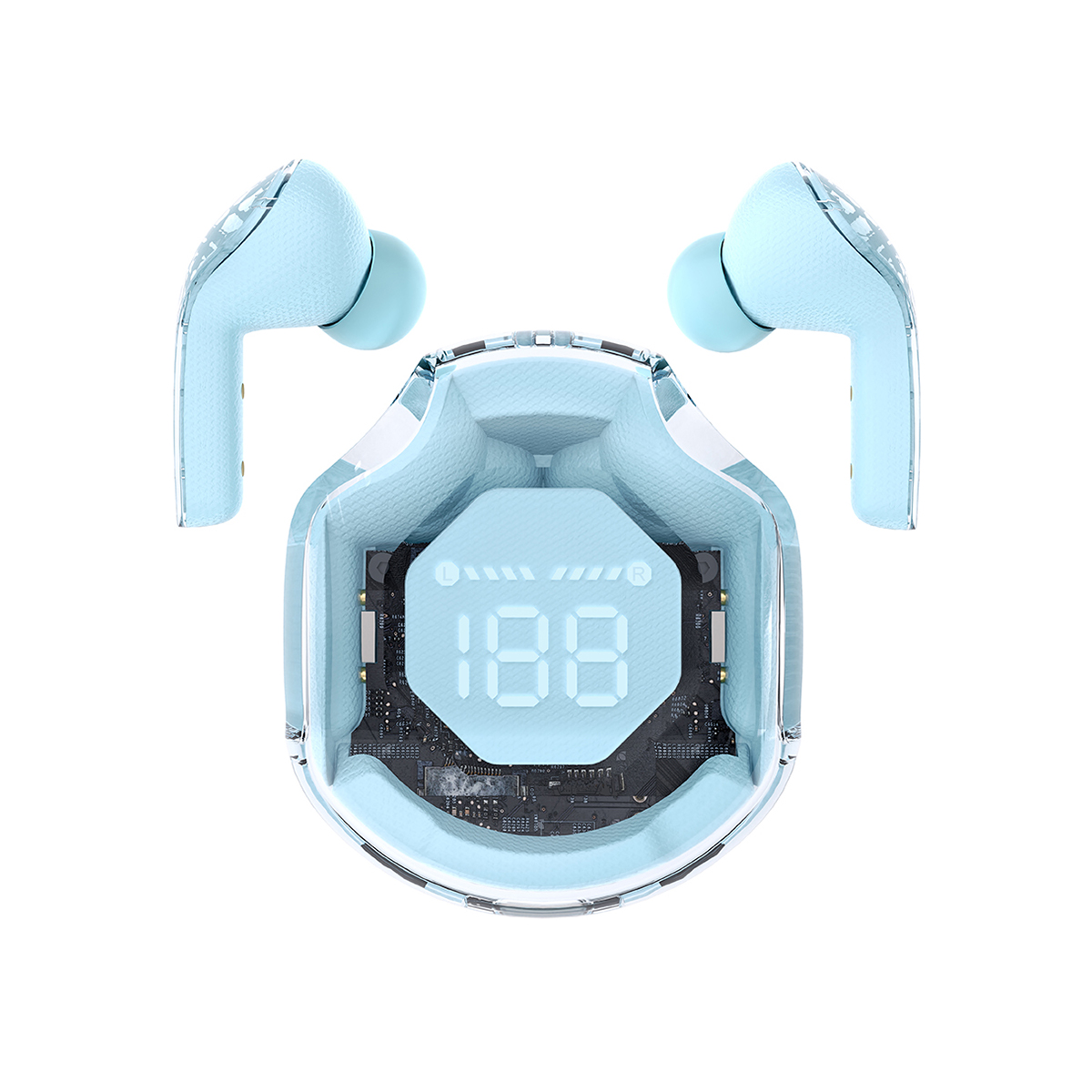 Foto 2 pulgar | Audífonos Inalámbricos D-Bugg Azul Conexión Bluetooth