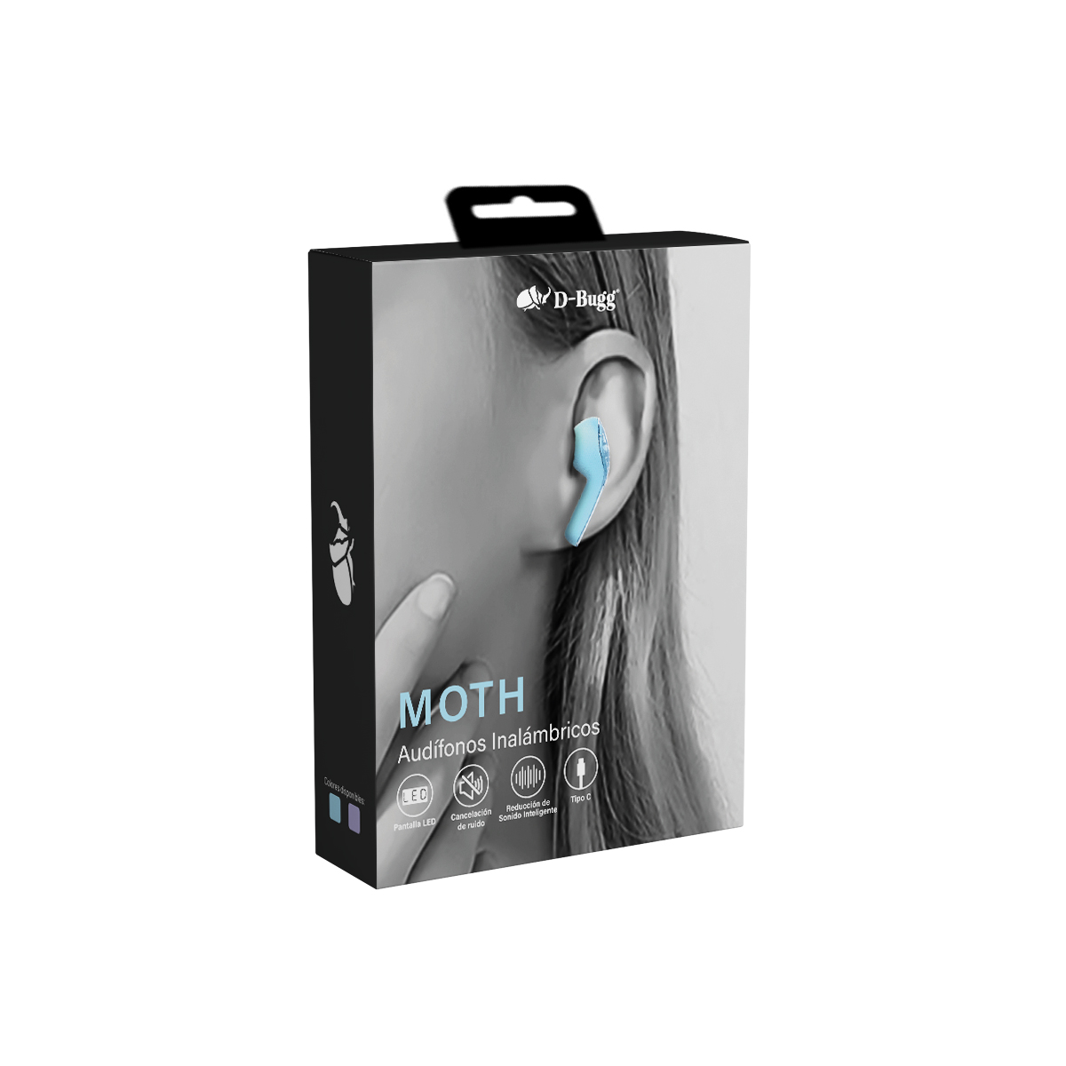 Foto 5 pulgar | Audífonos Inalámbricos D-Bugg Azul Conexión Bluetooth