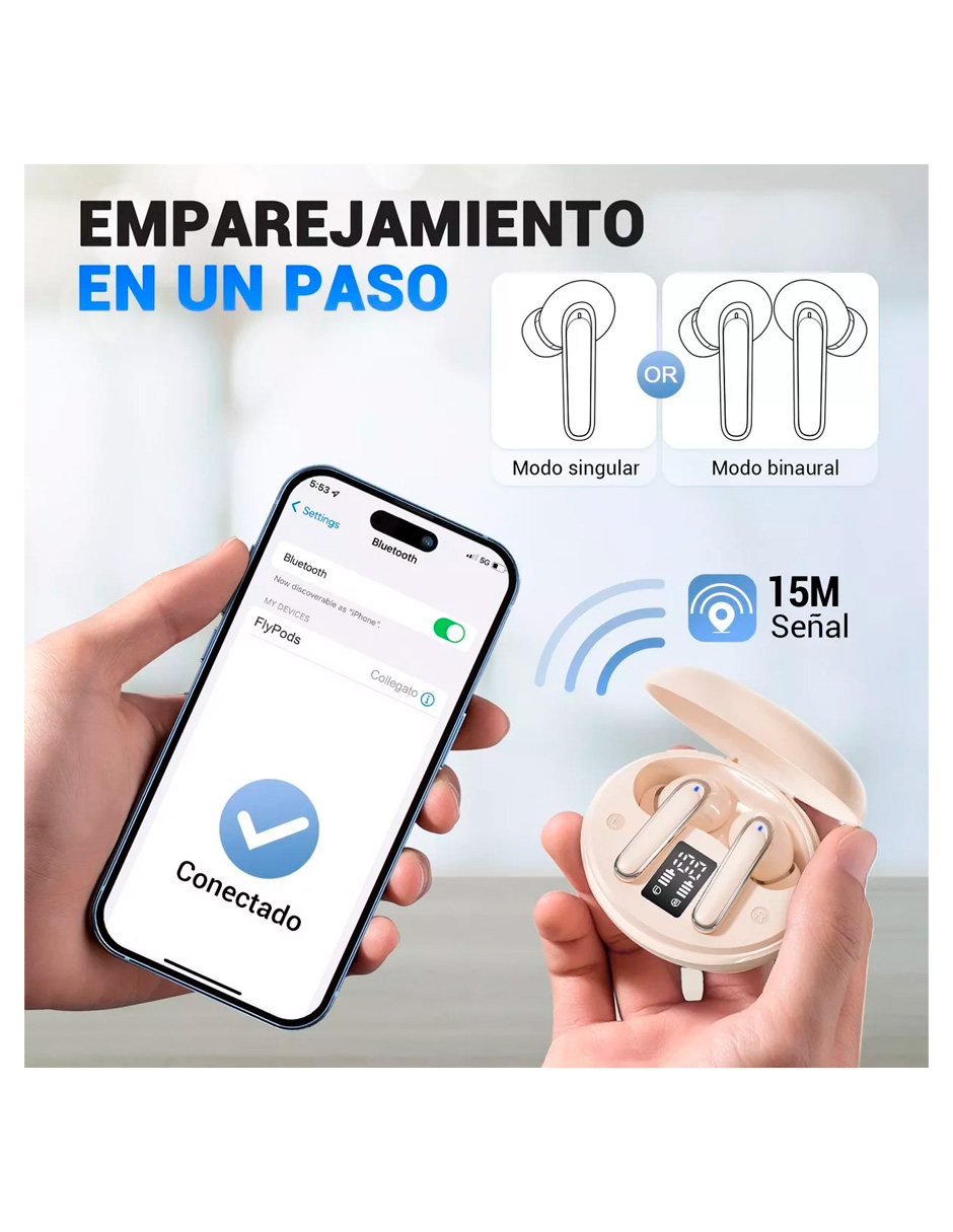 Foto 4 pulgar | Audífonos True Wireless Petukita Box Rosas con Bluetooth