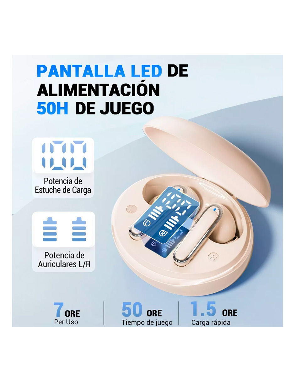 Foto 4 | Audífonos True Wireless Petukita Box Rosas con Bluetooth