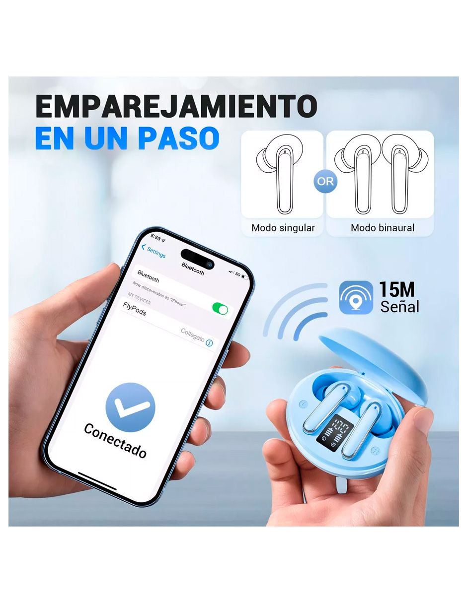 Foto 4 pulgar | Audífonos In-ear Inalámbricos Petukita Box True Wireless Flypods