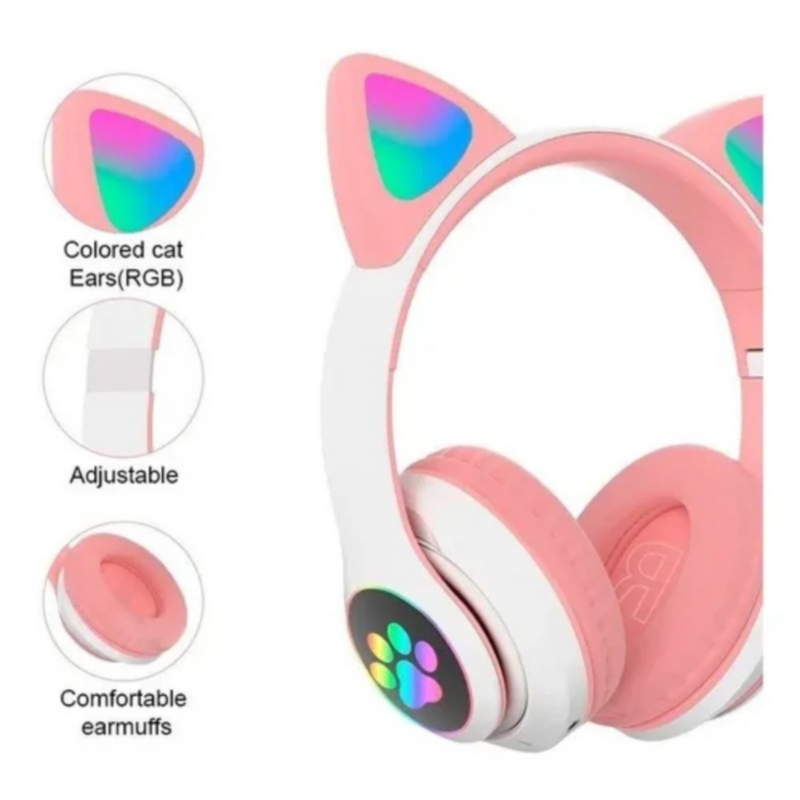 Foto 3 pulgar | Auriculares Inalámbricos Bluetooth Cat Audiphone Pink - Venta Internacional.